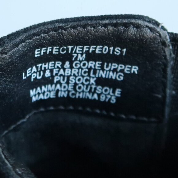 Steve Madden Effect Black Suede Leather Almond Toe Pull-on Ankle Boots Booties 7 - Picture 9 of 16